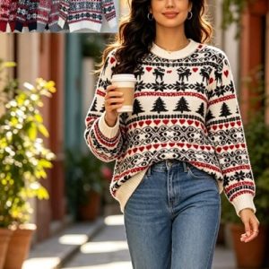 SÚETER NAVIDEÑO LUCKY CLOVER MOD LC0087